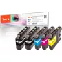 Peach Multi Pack Plus - 5 kpl:n pakkaus - musta, keltainen, syaani, magenta - yhteensopiva mustekasetti (vaihtoehto: Brother LC-223BK, Brother LC-223M, Brother LC-223C, Brother LC-223Y)