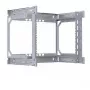 EFB Elektronik takakehys X-Rack seinäkoteloon 400-600mm 9U 600x500mm sinkitty (WGX-BF09)