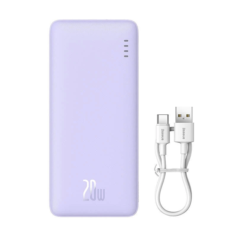 Baseus Airpow - 20 000 mAh 20W varavirtalähde (lila)