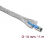 Delock punottu suojaletku EMC-suojaukseen itsesulkeutuva 5 m x 10 mm (20992)
