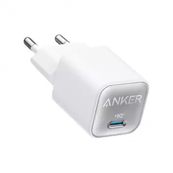 Anker 30W GaN laturi PD 3.0 USB-C valkoinen (A2698G21)