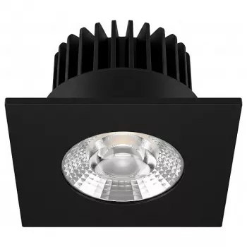 Synergy 21 LED upotettava kattospotti Helios musta - neliömäinen - neutraalinvalkoinen