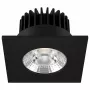Synergy 21 LED upotettava kattospotti Helios musta - neliömäinen - neutraalinvalkoinen