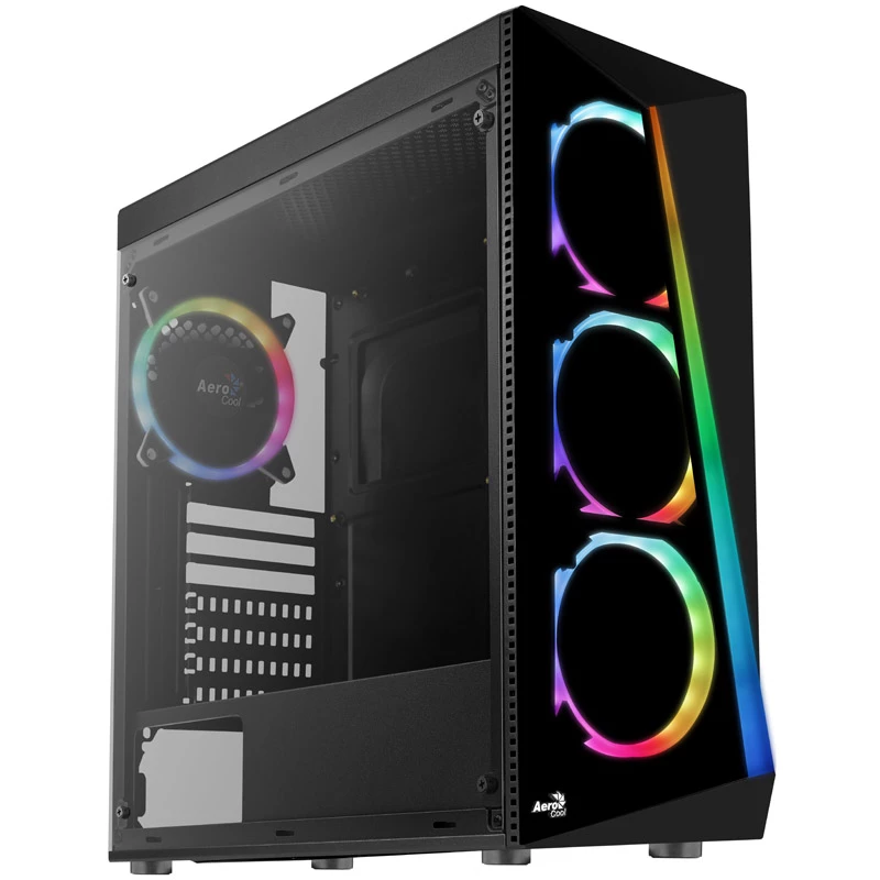 Aerocool Shard karkaistu lasi Midi-Tower musta