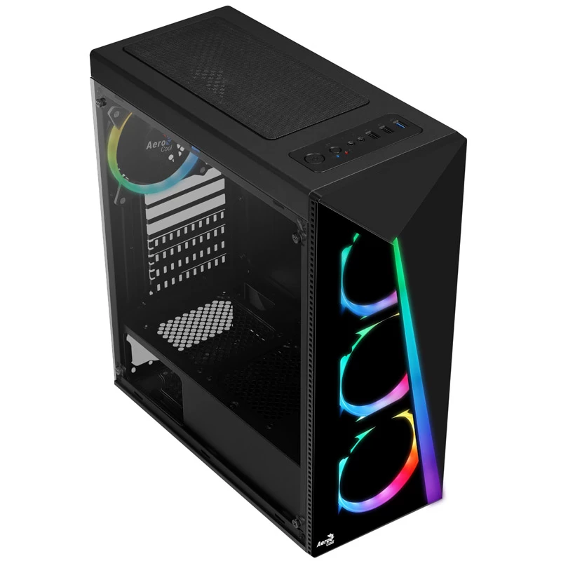 Aerocool Shard karkaistu lasi Midi-Tower musta