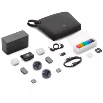 DJI Mic Mini 2 langaton mikrofonijärjestelmä (2 TX + 1 RX + latauskotelo)