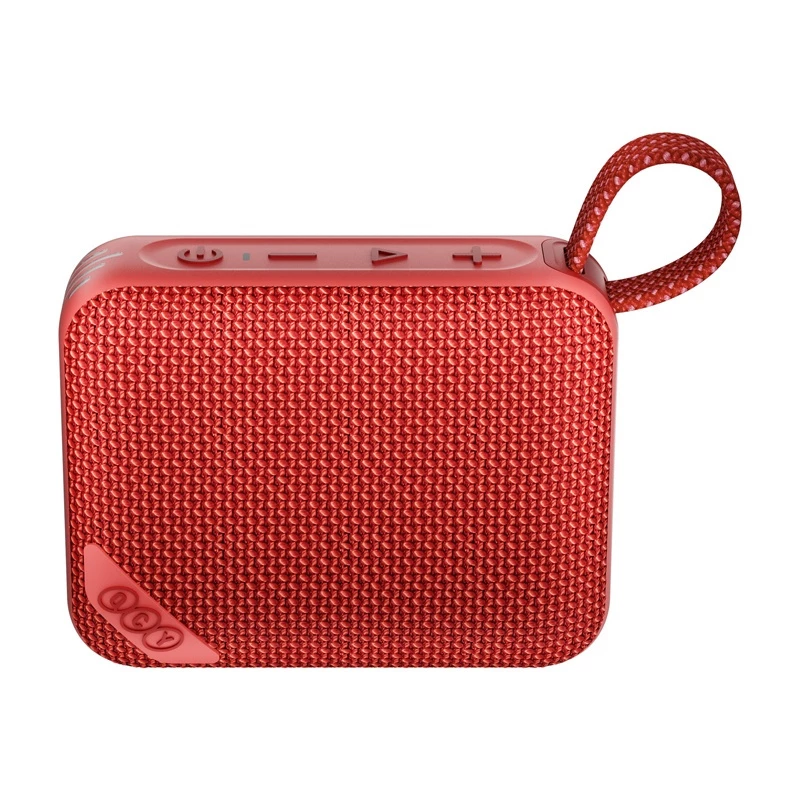 QCY SP2 kannettava Bluetooth-kaiutin (punainen) - IP67 vedenpitävä, RGB-valaistus, TWS-stereo