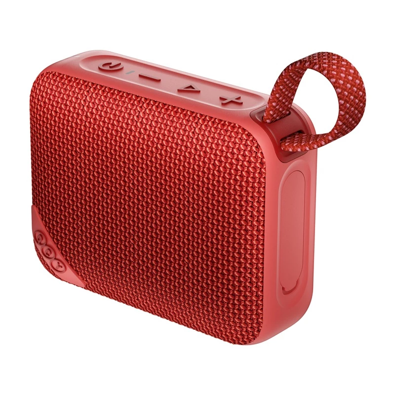 QCY SP2 kannettava Bluetooth-kaiutin (punainen) - IP67 vedenpitävä, RGB-valaistus, TWS-stereo
