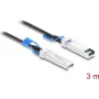 Delock Twinax SFP28 Direct Attach -kaapeli 25 Gbps 3 m musta