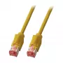 EFB-Elektronik RJ45 verkkokaapeli Cat.5e S/UTP PUR TM21 vetoketjulle sopiva keltainen 1,5m
