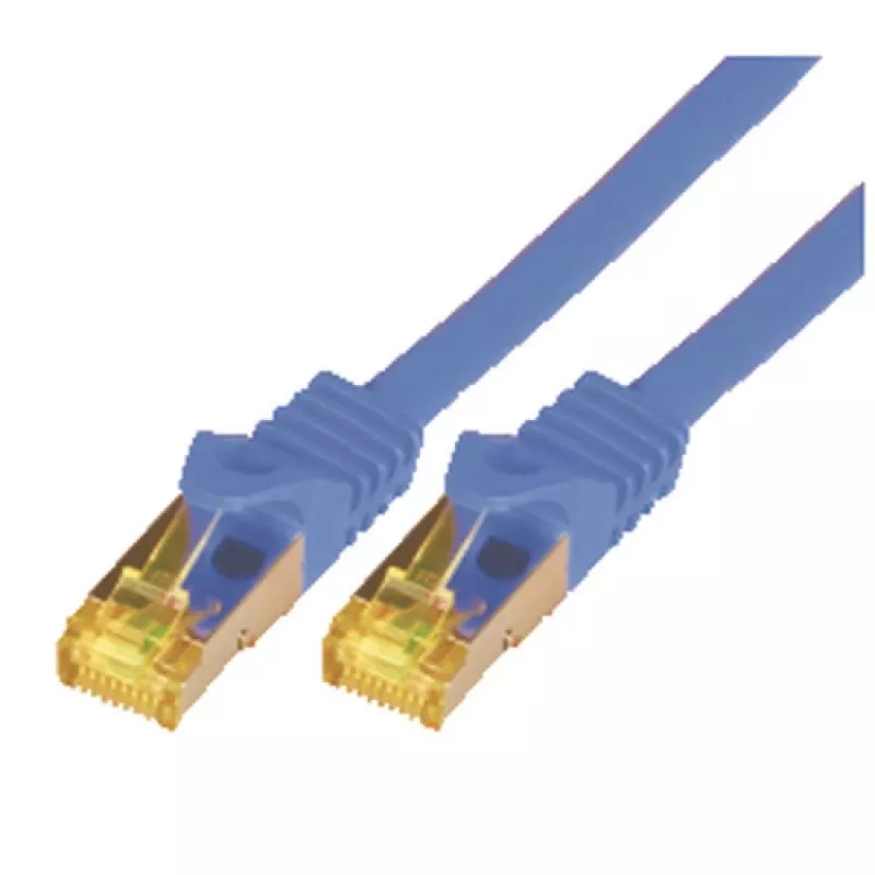 M-CAB CAT7 SFTP RJ45 LSZH 0,25M SININEN 10GBIT RAW PATCH -KAAPELI