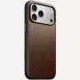 NOMAD Modern Leather -kotelo iPhone 17 Pro Maxille, Horween-nahka, Rustic Brown, MagSafe-yhteensopiva