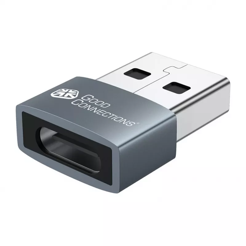 Good Connections USB 2.0 -sovitin USB-A uros - USB-C naaras 10 kpl:n pakkaus