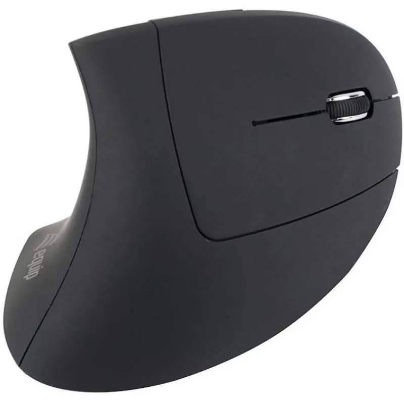 Equip 245110 pystysuora ergonominen langaton hiiri - oikeakätisille - 2,4 GHz - USB-vastaanotin - musta