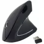 Equip 245110 pystysuora ergonominen langaton hiiri - oikeakätisille - 2,4 GHz - USB-vastaanotin - musta