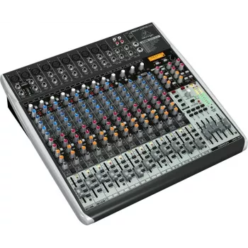 Behringer QX2442USB 24-input 4/2-bus analoginen mikseri USB-liitännällä ja FX