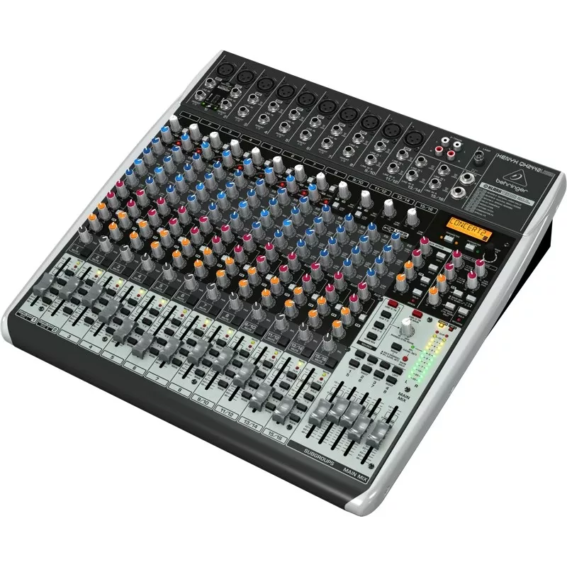 Behringer QX2442USB 24-input 4/2-bus analoginen mikseri USB-liitännällä ja FX