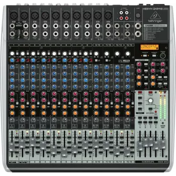 Behringer QX2442USB 24-input 4/2-bus analoginen mikseri USB-liitännällä ja FX