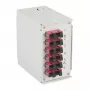 EFB-ELEKTRONIK DIN-kisko OM4 jatkosrasia, 12x SC pigtail, 6x SC-duplex-liitin, vaaleanharmaa (BHS70203.12OM4)