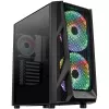 Aerocool AirHawk Duo Midi-tornikotelo, karkaistu lasi - musta