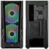 Aerocool AirHawk Duo Midi-tornikotelo, karkaistu lasi - musta