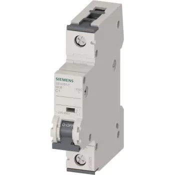 SIEMENS 5SY4101-7 MCB 1A 1-napainen C 6kA johdonsuojakatkaisija