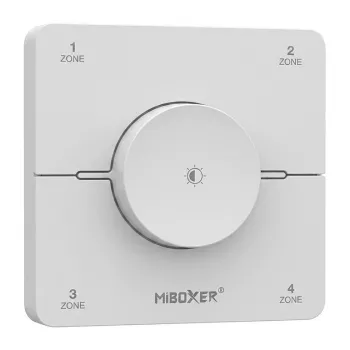 Miboxer Synergy 21 LED-kaukosäädin 2,4 GHz Dual White CCT 4 vyöhykkeen kiertosäädinpaneeli valkoinen (KOS-W)