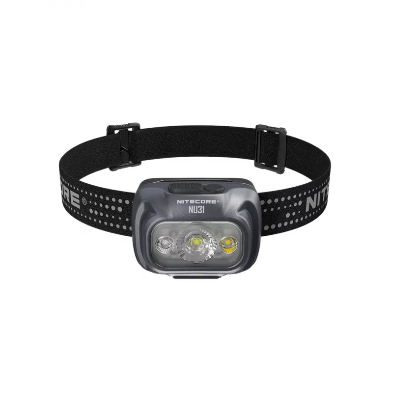 NITECORE NU31 otsalamppu 550 lumenia liuskekivenharmaa