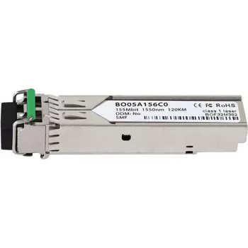 BlueOptics SFP100SM100 yhteensopiva SFP-lähetin-vastaanotin, LC-Duplex, 100BASE-ZX, yksimuotokuitu, 1550nm, 120km, DDM, 0°C/+70°C