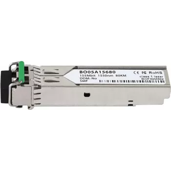 BlueOptics SFP-O3D-LR2 yhteensopiva SFP-lähetin-vastaanotin, LC-Duplex, 100BASE-ZX, yksimuotokuitu, 1550nm, 80km, DDM, 0°C - +70°C