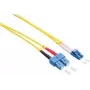LogiLink kuitu-verkkokaapeli LC-SC singlemode OS2 duplex 10 m LSZH keltainen