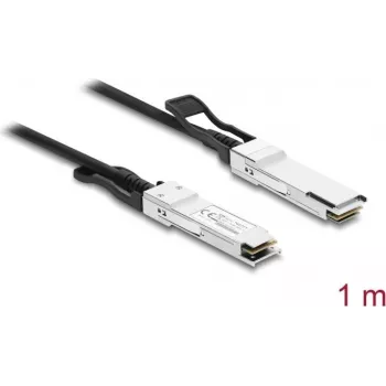 Delock Twinax-kaapeli QSFP+-liitin QSFP+-liittimeen 40 Gbps 1 m