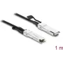 Delock Twinax-kaapeli QSFP+-liitin QSFP+-liittimeen 40 Gbps 1 m