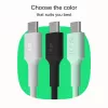 GREEN CELL USB-C - USB-C PowerFlex 100W silikonikaapeli 1,2m musta
