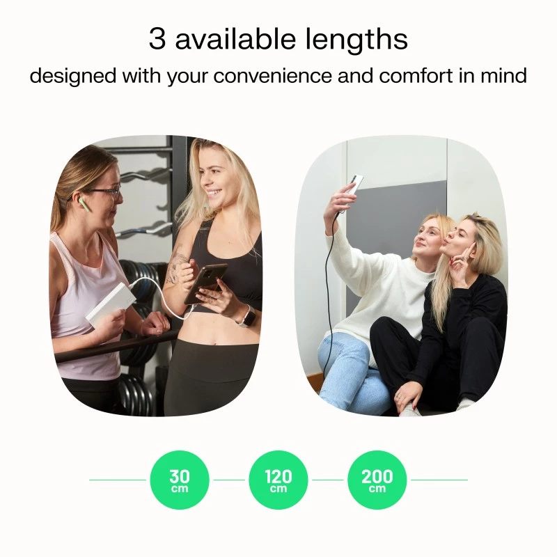 GREEN CELL USB-C - USB-C PowerFlex 100W silikonikaapeli 1,2m musta