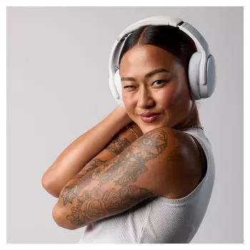 Skullcandy Crusher Evo langattomat over-ear-kuulokkeet Sensory Bass -bassolla, Bluetooth 5.0, 40 tunnin akku, valkoinen