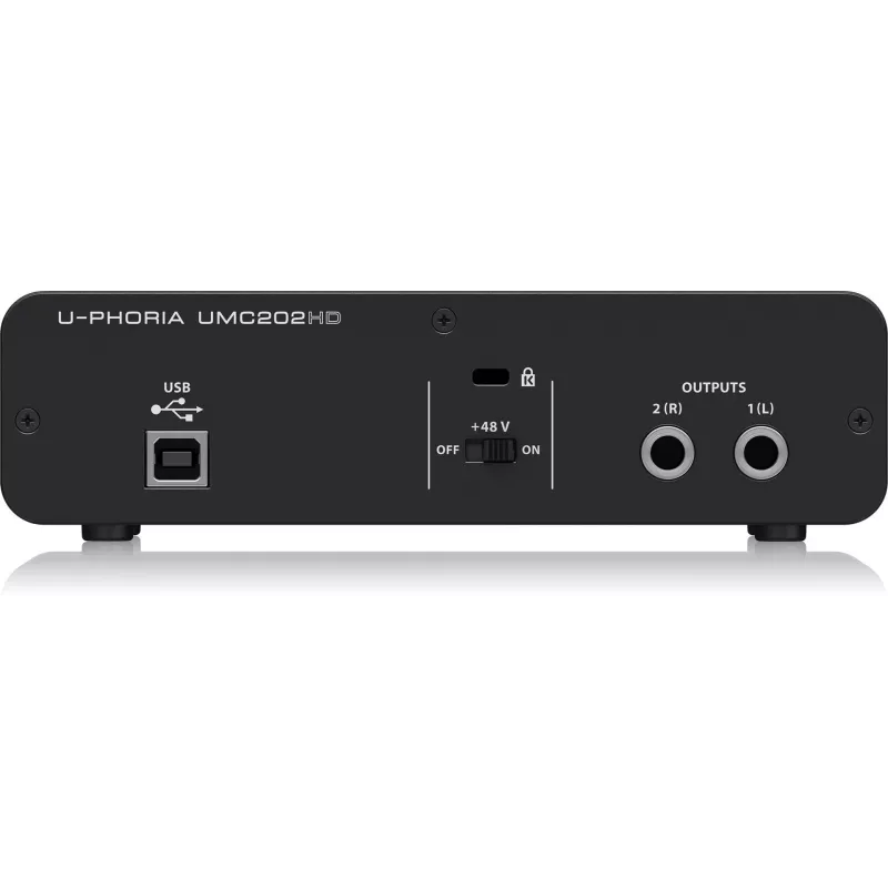 Behringer UMC202HD USB-äänikortti MIDAS-esivahvistimilla