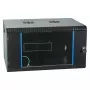 EFB-ELEKTRONIK 19 inch seinäkaappi 6U, kiinteä, 1-osainen, RAL 9005 syvänmusta, syvyys 450 mm (691706VTS.45)