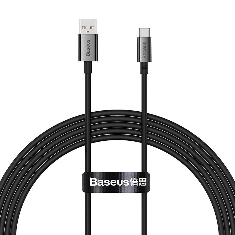 Baseus Superior 100W USB-USB-C-kaapeli 2m musta