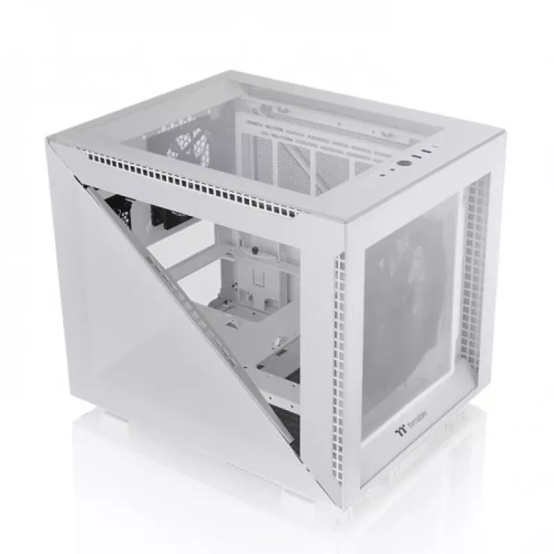 Thermaltake Divider 200 TG Snow Micro-kotelo, valkoinen, karkaistu lasi