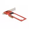 Delock PCI Express x4 -kortti 1 x EDSFF E1.S -paikkaan - Low Profile