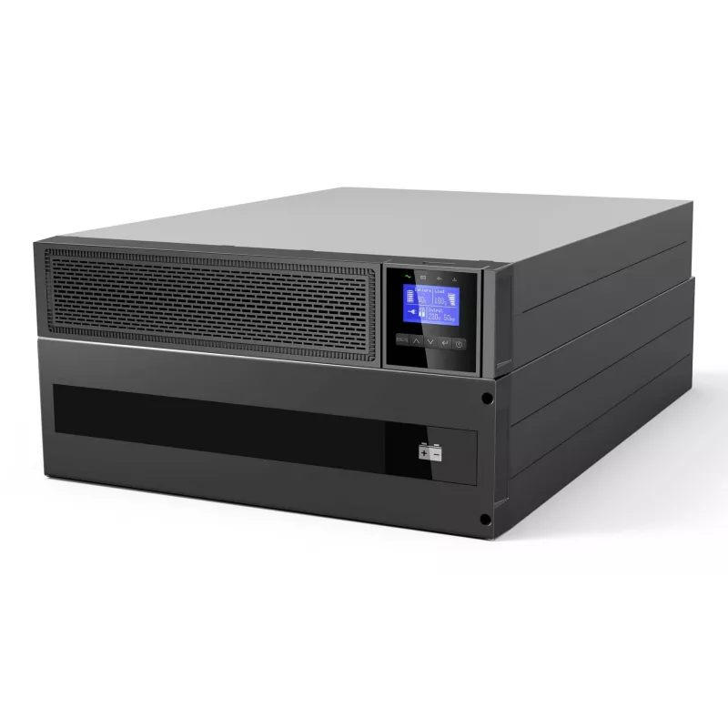 LevelOne VOLTA UPS-2110 Online Double Conversion UPS 10KVA/10000W 6U Rack/Tower musta