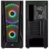 Aerocool NightHawk Duo Midi-Tower, Tempered Glass - musta
