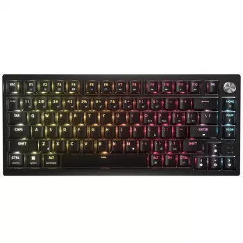 CORSAIR K65 PLUS Wireless 75% mekaaninen näppäimistö, Hot-Swappable, MLX Red Tactile -kytkimet, Per-Key RGB, QWERTY English, musta
