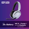 Sony INZONE H5 langaton pelikuuloke over-ear mikrofonilla valkoinen