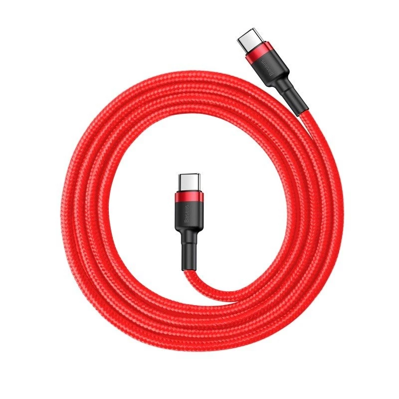 Baseus Cafule USB-C - USB-C kaapeli 60W 1m punainen