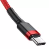 Baseus Cafule USB-C - USB-C kaapeli 60W 1m punainen