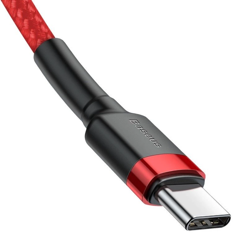 Baseus Cafule USB-C - USB-C kaapeli 60W 1m punainen