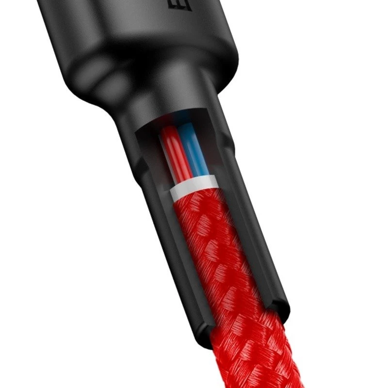 Baseus Cafule USB-C - USB-C kaapeli 60W 1m punainen
