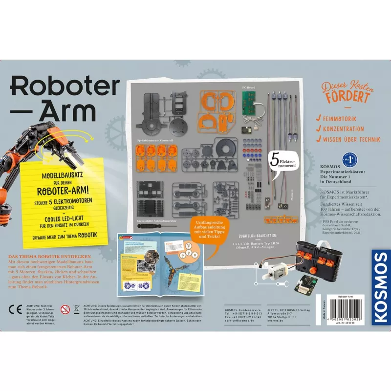 KOSMOS robottikäsivarsi-koesarja 620028
